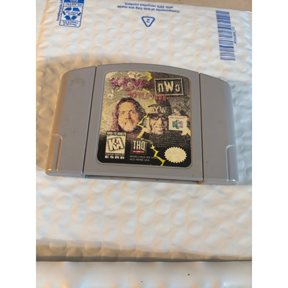 WWF World Tour Nintendo 64 Game Cartridge n64